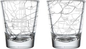 Washington, DC Map Shot Glass Souvenir